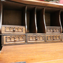 Load image into Gallery viewer, x SOLD Antique Writing Bureau Desk, French Oak Drop Front Bureau Desk Chest of Drawers B10535