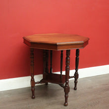 Load image into Gallery viewer, x SOLD Antique English Occasional Table, Antique Walnut Octagonal Side Table Lamp Table. B9695