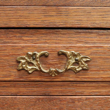 Load image into Gallery viewer, x SOLD Antique French Sewing Cabinet, French Oak Bedside Cabinet, 2 Drawer Lamp Table B10690