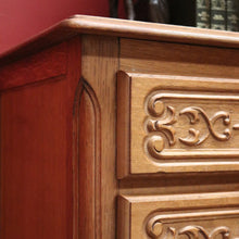 Load image into Gallery viewer, x SOLD Vintage French Chest of Drawers French Oak Three Drawer Chest Hall Entry Cabinet B10955