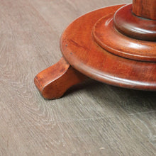 Load image into Gallery viewer, x SOLD Antique English Walnut Wine Table, Antique Circular Lamp or Pedestal Side Table. B9742