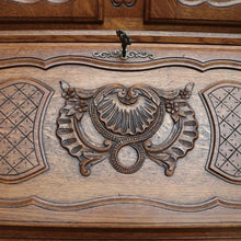 Load image into Gallery viewer, x SOLD Antique French Secretaire Bookcase with Desk, Drop front Writing Bureau Bookcase B10460