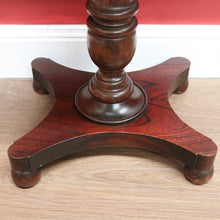Load image into Gallery viewer, x SOLD Antique Australian Cedar Hall Table Single Pedestal Lamp Table Side Sewing Table B10729