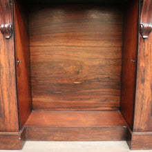 Load image into Gallery viewer, x SOLD Antique English Rosewood Sideboard Fretwork Backboard and Doors Twin Pedestals. B9851