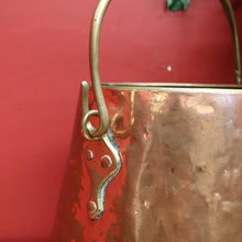 Load image into Gallery viewer, x SOLD Antique French Brass Copper Ice Bucket, Coal Scuttle Pot Planter Umbrella Holder B10735