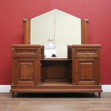 Load image into Gallery viewer, Antique French Dressing Table, Twin Pedestal Marble and Mirror Dressing Table B10848