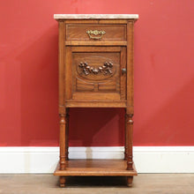 Load image into Gallery viewer, x SOLD Antique French Bedside Cabinet, Bedside Table, Antique French Oak Lamp Table B10893