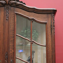 Load image into Gallery viewer, x SOLD Antique French China Cabinet, French Oak and Glass 2 Door Bookcase Hall Cupboard B10659