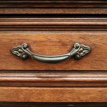 Load image into Gallery viewer, x SOLD Antique French Oak China Cabinet, 2 Height Bookcase with Turned Columns Buffet. B10214
