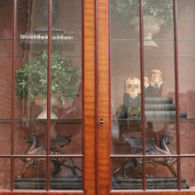 Load image into Gallery viewer, x SOLD Antique English Mahogany China Cabinet, Display Cupboard Hall Cabinet, Bookcase B10675
