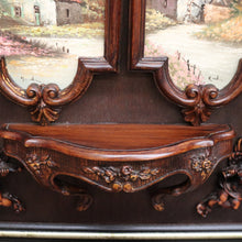 Load image into Gallery viewer, x SOLD Vintage Statue Holder, Wall Hanging Worship Stand Cupids, Hand Painted Scenes. B10200