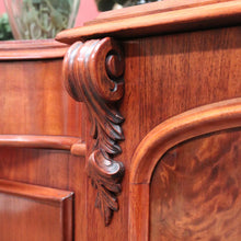 Load image into Gallery viewer, x SOLD Antique Australian Cedar Sideboard, Mirror Back Inverted Breakfront Sideboard B11096