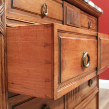 Load image into Gallery viewer, x SOLD Antique French Chest of Drawers Mirror Back Dressing Table, Antique Hall Cabinet B10822