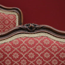 Load image into Gallery viewer, x SOLD Set of 4 Antique French Dining Chairs, French Walnut and Fabric Kitchen Chairs B10737