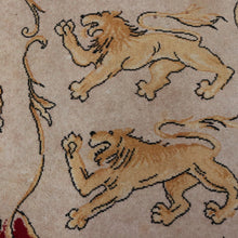 Load image into Gallery viewer, x SOLD Antique Handmade Rug, c1952 Coronation of Her Majesty Queen Elizabeth II Rug. B11093