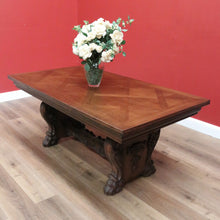 Load image into Gallery viewer, x SOLD Vintage French Dining Table 2 Leaves, French Oak 2 Leaf Extension Kitchen Table B10758