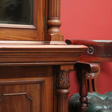 Load image into Gallery viewer, x SOLD Antique English Mahogany Bookcase, 8 Door Breakfront China Cabinet Bookcase. B1116x5