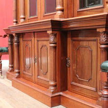 Load image into Gallery viewer, x SOLD Antique English Mahogany Bookcase, 8 Door Breakfront China Cabinet Bookcase. B1116x5
