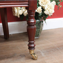 Load image into Gallery viewer, x SOLD Vintage 1970-1980s Office Chair Emerald Green Leather Mahogany Button Seat Chair. B11167