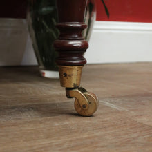 Load image into Gallery viewer, x SOLD Vintage 1970-1980s Office Chair Emerald Green Leather Mahogany Button Seat Chair. B11167