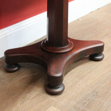 Load image into Gallery viewer, x SOLD Antique English Mahogany Hall Table, Two Drawer Hall Lamp or Side Table, Desk. B11263