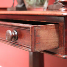 Load image into Gallery viewer, x SOLD Antique English Mahogany Hall Table, Two Drawer Hall Lamp or Side Table, Desk. B11263