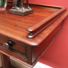 Load image into Gallery viewer, x SOLD Antique English Mahogany Hall Table, Two Drawer Hall Lamp or Side Table, Desk. B11263