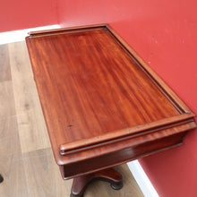 Load image into Gallery viewer, x SOLD Antique English Mahogany Hall Table, Two Drawer Hall Lamp or Side Table, Desk. B11263