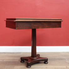 Load image into Gallery viewer, x SOLD Antique English Mahogany Hall Table, Two Drawer Hall Lamp or Side Table, Desk. B11263