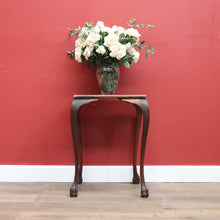 Load image into Gallery viewer, x SOLD Antique Australian Maple Lamp Table, Claw and Ball Foot Side, Hall or Wine Table. B11272