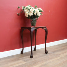 Load image into Gallery viewer, x SOLD Antique Australian Maple Lamp Table, Claw and Ball Foot Side, Hall or Wine Table. B11272