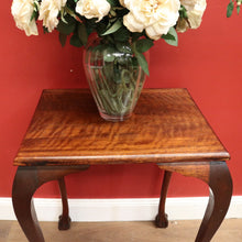Load image into Gallery viewer, x SOLD Antique Australian Maple Lamp Table, Claw and Ball Foot Side, Hall or Wine Table. B11272