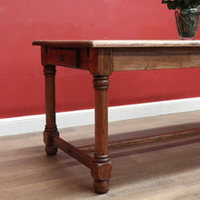 Load image into Gallery viewer, x SOLD Antique French Oak Refectory Table, Dining Kitchen Table with Two Leaves. B11269