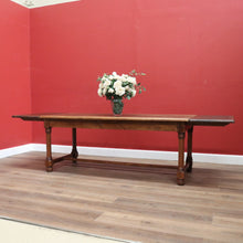 Load image into Gallery viewer, x SOLD Antique French Oak Refectory Table, Dining Kitchen Table with Two Leaves. B11269