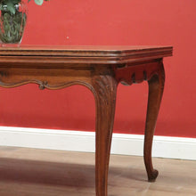 Load image into Gallery viewer, x SOLD Antique French Oak Dining Table with Two Extension Leaves, Parquetry Top. B11271
