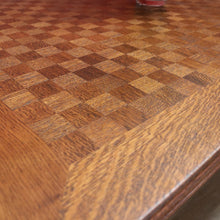 Load image into Gallery viewer, x SOLD Antique French Oak Dining Table with Two Extension Leaves, Parquetry Top. B11271