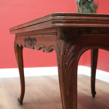 Load image into Gallery viewer, x SOLD Antique French Oak Dining Table with Two Extension Leaves, Parquetry Top. B11271