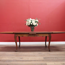 Load image into Gallery viewer, x SOLD Antique French Oak Dining Table with Two Extension Leaves, Parquetry Top. B11271