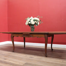 Load image into Gallery viewer, x SOLD Antique French Oak Dining Table with Two Extension Leaves, Parquetry Top. B11271