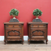 Load image into Gallery viewer, Pair of Antique Lamp Tables, Antique French Bedside Tables, Bedside Cabinets B11039