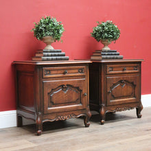 Load image into Gallery viewer, x SOLD Pair of Antique Lamp Tables, Antique French Bedside Tables, Bedside Cabinets B11039