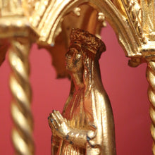 Load image into Gallery viewer, x SOLD Antique Gilt Madonna, Virgin Mary in Reliquary or Fereter. Religious Gilt Statue B11041