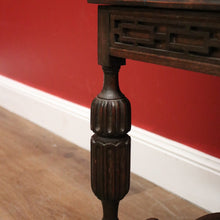 Load image into Gallery viewer, x SOLD Antique English Plant Stand, Oak Jardinière Stand, Raised Pot Plant Holder Stand B11077