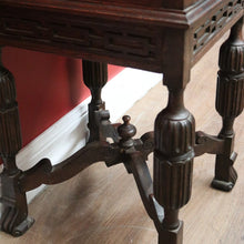 Load image into Gallery viewer, x SOLD Antique English Plant Stand, Oak Jardinière Stand, Raised Pot Plant Holder Stand B11077