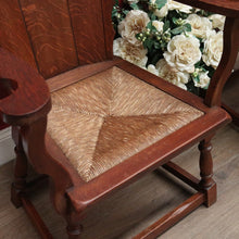 Load image into Gallery viewer, x SOLD Set of Two Armchairs, Pair of Antique French Oak Heraldic Chairs, Coat of Arms B11046