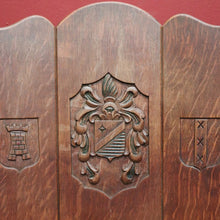 Load image into Gallery viewer, x SOLD Set of Two Armchairs, Pair of Antique French Oak Heraldic Chairs, Coat of Arms B11046