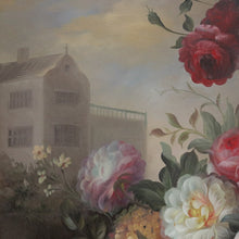 Load image into Gallery viewer, x SOLD Flower Oil Painting Framed Oil on canvas Still Life Oil Flowers in a Vase or Urn B365