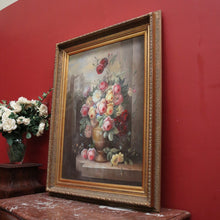 Load image into Gallery viewer, x SOLD Flower Oil Painting Framed Oil on canvas Still Life Oil Flowers in a Vase or Urn B365