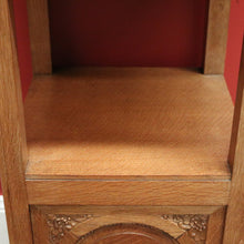 Load image into Gallery viewer, x SOLD Antique French Oak Marble Bedside Table. French Lamp Table with Cupboard to Base