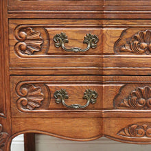 Load image into Gallery viewer, x SOLD Vintage French Chest of Drawers, Three Drawer Hall Cupboard Chest, Carved Detail B10881